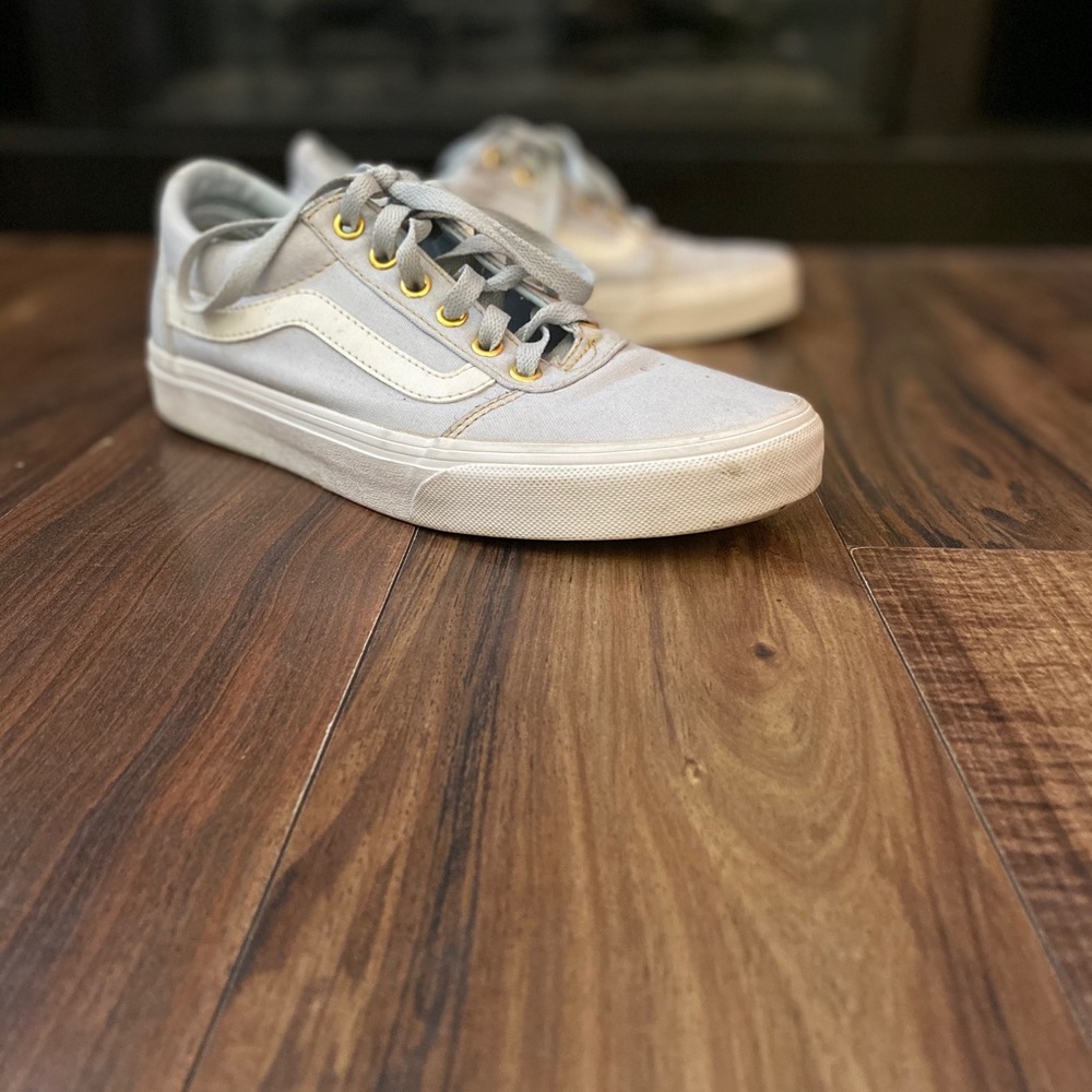 Vans light blue size 8